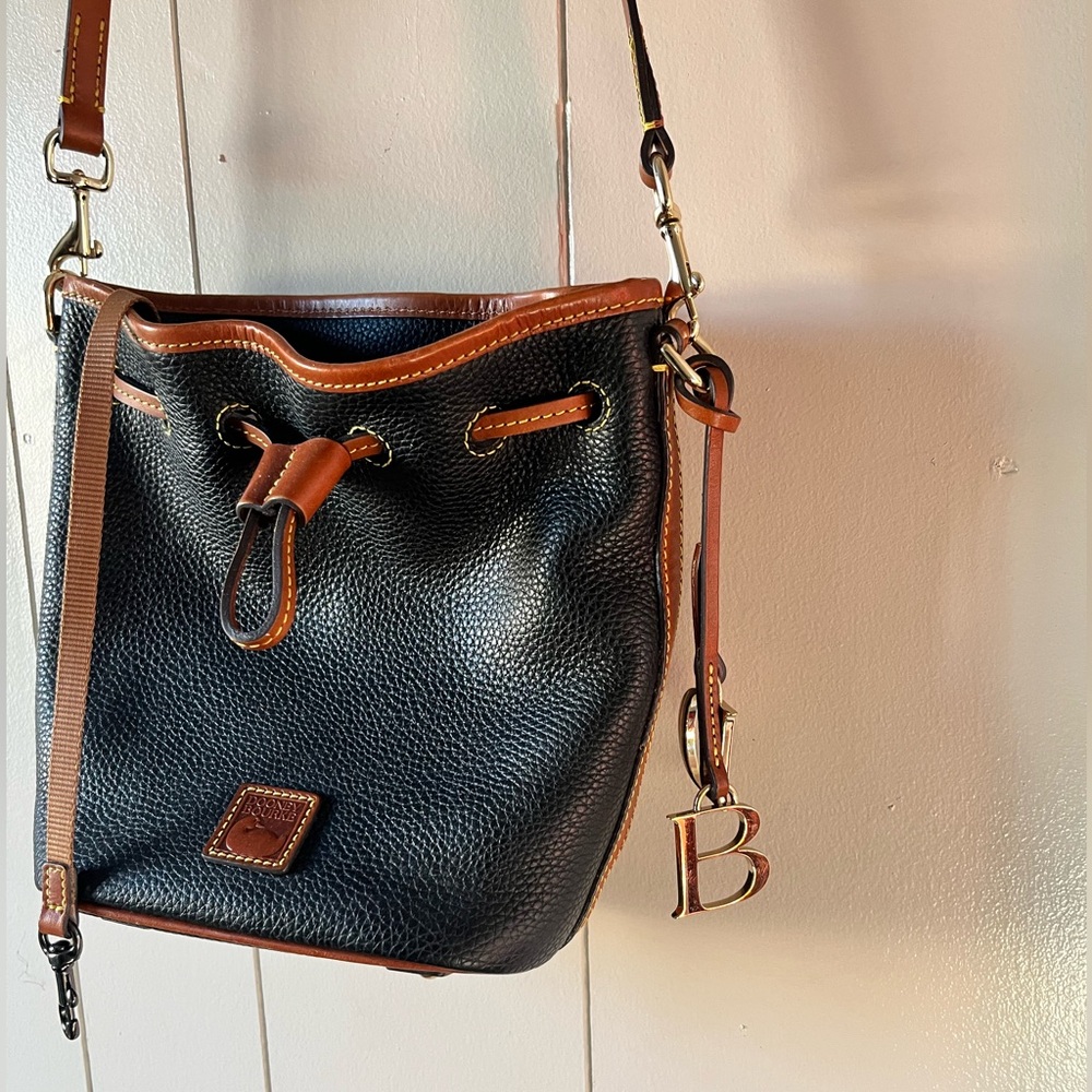 Dooney & Bourke Black and Tan Crossbody Bag - Picture 3 of 10